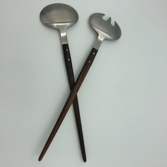 11 inch long Yax Stainless Steel Salad Tongs - Picture 4 of 5